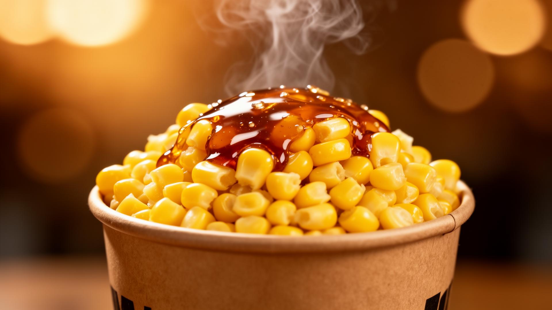 Porumb cald cu caramel